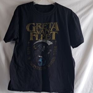 Greta Van Fleet Black Graphic Unisex T-Shirt